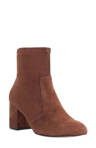 Dune London Ollisa Stretch Leather Bootie In Brown