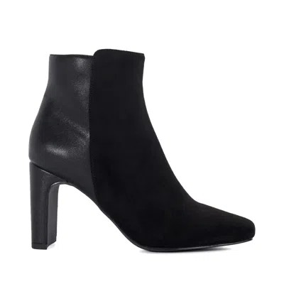 Dune London Orietta Almond Toe Ankle Boots In Black
