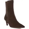 Dune London Orlai Pointed Toe Bootie In Brown
