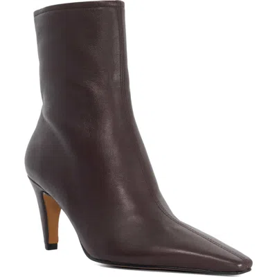 Dune London Overt Pointed Toe Bootie In Green