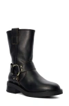 Dune London Pally Moto Bootie In Black