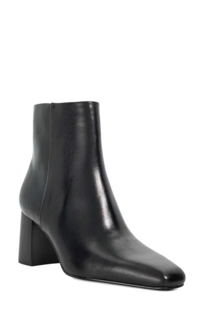 Dune London Panamas Block Heel Bootie In Black