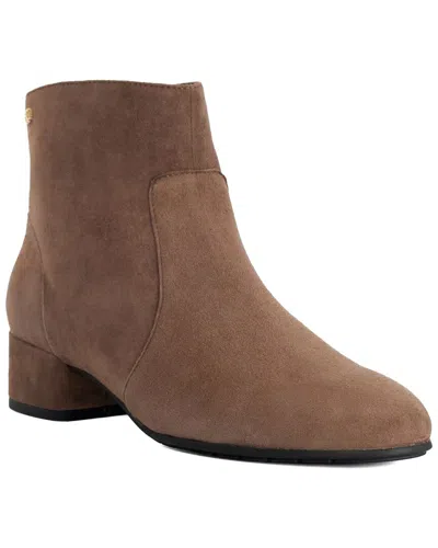 Dune London Pardys Suede Bootie In Brown