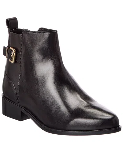 Dune London Pemma Leather Boot In Black