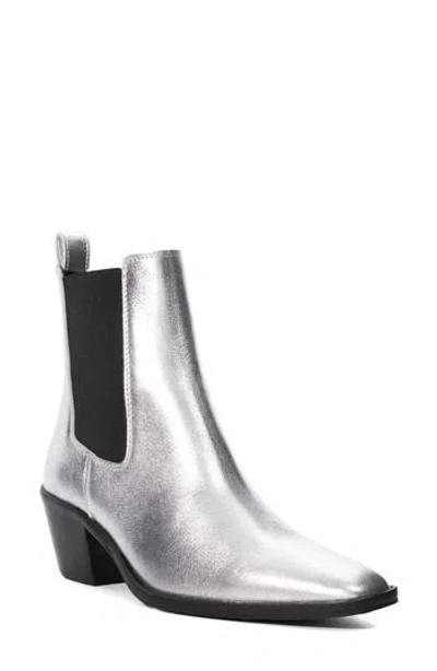Dune London Pexas Chelsea Boot In Silver