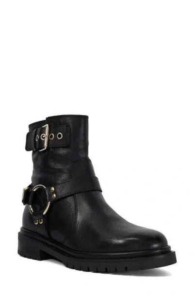Dune London Piton Bootie In Black