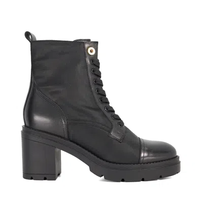Dune London Plotting Block Heel Ankle Boots In Black
