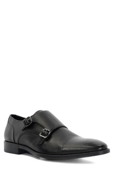 Dune London Satchin Double Monk Strap Shoe In Black