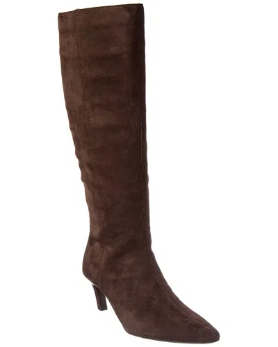 Dune London Siana Suede Boot In Burgundy