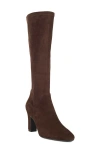 Dune London Simple Knee High Boot In Brown