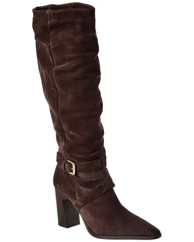 Dune London Solanna Suede Boot In Brown