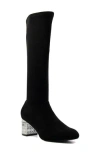 Dune London Starlets Knee High Boot In Black