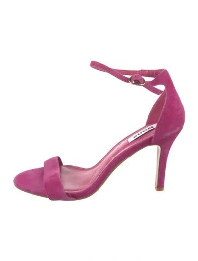 Pre-owned Dune London Suede Sandals In Pink
