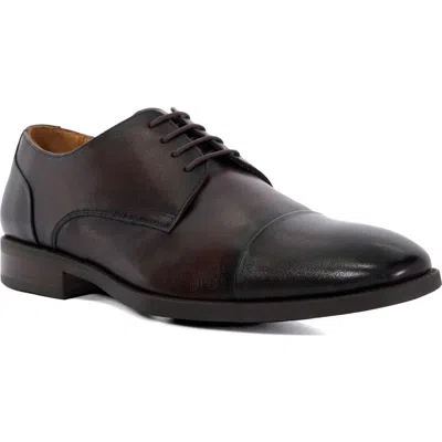 Dune London Suffix Plain Toe Oxford In Brown