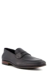 Dune London Sync Collapsible Heel Penny Loafer In Black