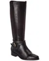 Dune London Teine Leather Boot In Black