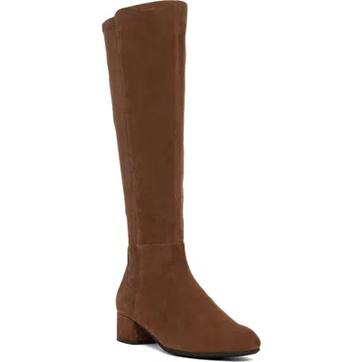 Dune London Topsy Knee High Boot In Brown