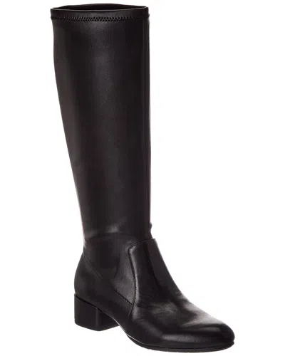 Dune London Topsy Leather Boot In Black