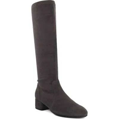 Dune London Topsys Tall Stretch Leather Boot In Multi