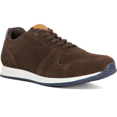 Dune London Toulous Suede Sneaker In Brown