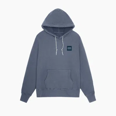 Dune Men's Cotton French Terry Hooded Sweatshirt In Bearing Sea In Transparent