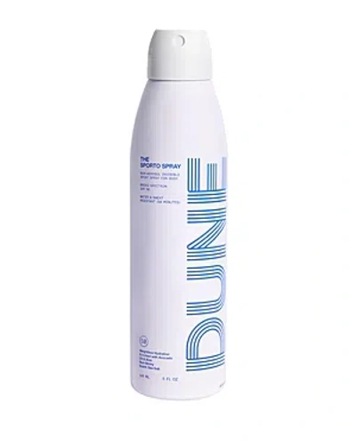 Dune The Sporto Spray Invisible Body Sunscreen Spray Spf 50 5 Oz. In White
