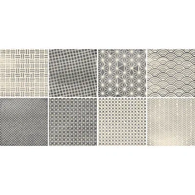 Dune Wall And Floor 8" X 8" Porcelain Mosaic Tile In Gray