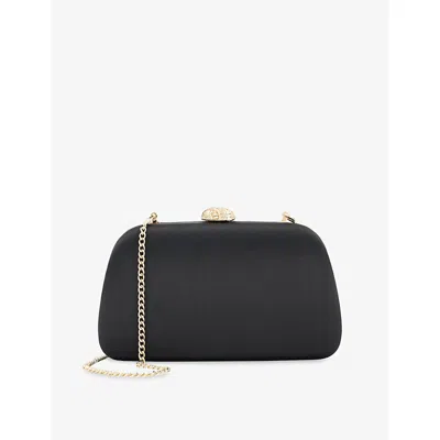 Dune Womens Binding Satin Micro Bag Black Satin