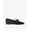 DUNE GEMSTONE DIAMANTE-SNAFFLE LEATHER LOAFERS