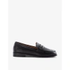 Dune Womens Black-leather Ginelli Leather Penny Loafer In Black-leather