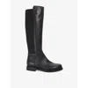Dune Womens  Tallo Leather Knee-high Boots In Black