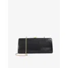 Dune Womens Black Synthetic Belinda Metallic Faux-leather Clutch Bag In Black