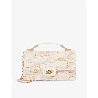 Dune Womens Blush Fabric Skilled Woven Top-handle Bag