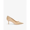 DUNE DUNE WOMEN'S BLUSH-SYNTHETIC ABSOLUTE STILETTO-HEEL FAUX-LEATHER COURT SHOES