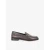 Dune Womens Brown Leather Ginelli Leather Penny Loafers Eur 39 / 6 Uk In Brown
