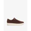 Dune Womens  Egent Suede Low-top Trainers In Brown Suede