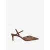 Dune Womens Brown Synthetic Charismatic Mesh Sling-back Courts Eur 40 / 7 Uk In Brown