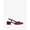 Dune Womens  Definition Leather Courts In Burgundy Leather