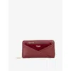 Dune Womens Burgundy Synthetic Kelbey Faux-leather Wallet