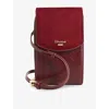Dune Womens Burgundy/plain/ Syntheti Sunrise Micro Faux-leather Phone Cross-body Bag