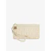 Dune Womens Starletta Woven Phone Pouch Cream Canvas In Cream Canvas
