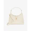 Dune Womens Dorset Medium Woven Shoulder Bag Cream Fabric In Cream Fabric