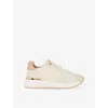 Dune Womens  Emotion Leather Low-top Trainers In Cream Leather