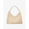 Dune Womens  Deliberate Xl Woven Shoulder Bag In Cream Synthetic