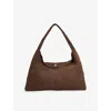 Dune Womens Dark Brown Synthetic Deliberate Xl Faux-suede Shoulder Bag In Brown