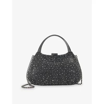 Dune Womens  Beamings Diamante-embellished Clutch Bag In Black Synthetic