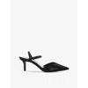 Dune Womens Black Synthetic Classical Stiletto-heeled Courts In Black Synthetic