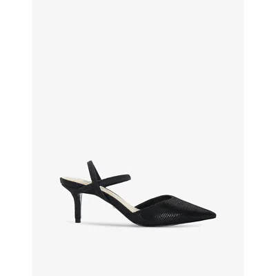 Dune Womens Black Synthetic Classical Stiletto-heeled Courts