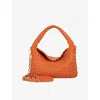 Dune Womens Dinky Deliberate Mini Woven Top-handle Bag Orange Synthetic In Orange Synthetic