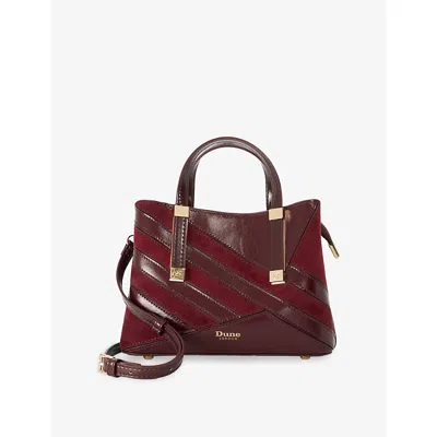 Dune Womens  Dinkydorry Mini Faux-leather Tote Bag In Red Synthetic
